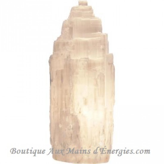 SELENITE ELECTRIC LAMP, INCLUDES 6" INCHS POWER CORD 